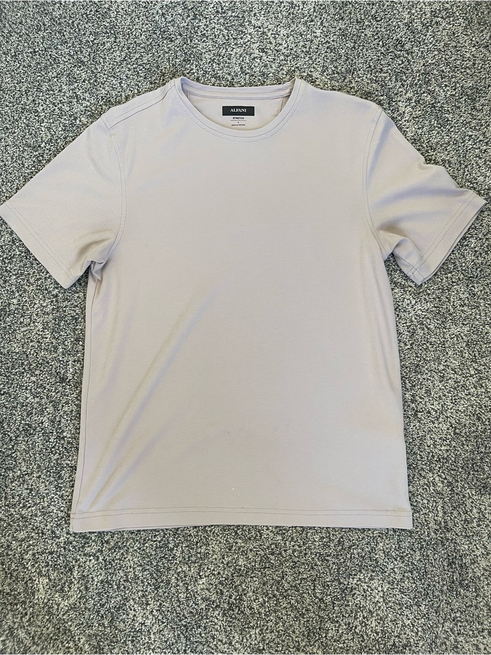 Alfani Men's Short-Sleeve Crew Tee in Pale Lavender